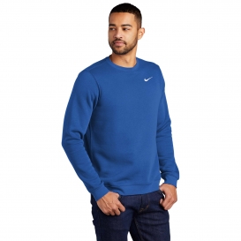 Nike CJ1614 Club Fleece Crew - Royal