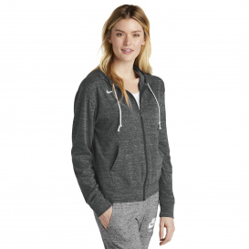 Nike CN9402 Ladies Gym Vintage Full-Zip Hoodie - Team Anthracite