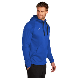 Nike CN9473 Therma-FIT Pullover Fleece Hoodie - Team Royal