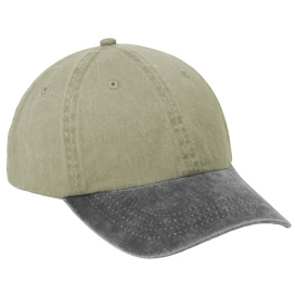 Port Authority CP83 Two-Tone Pigment-Dyed Cap - Khaki/Charcoal
