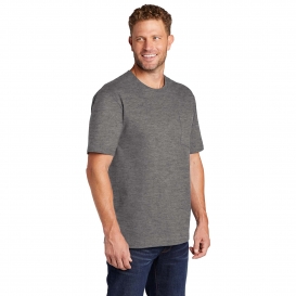 CornerStone CS430 Workwear Pocket Tee - Heathered Charcoal