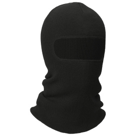 CornerStone CS805 Rib Knit Face Mask - Black