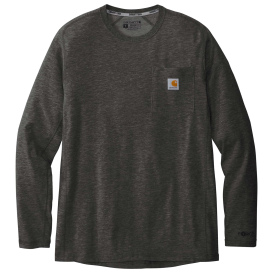 Carhartt CT106656 Force Long Sleeve Pocket T-Shirt - Carbon Heather