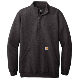 Carhartt 105294 Midweight 1/4-Zip Mock Neck Sweatshirt - Carbon Heather ...