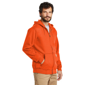 Carhartt K122 Midweight Hooded Zip-Front Sweatshirt - Brite Orange