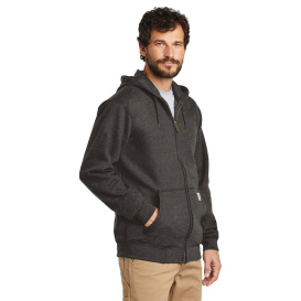 Carhartt K122 Midweight Hooded Zip-Front Sweatshirt - Carbon Heather