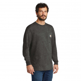 Carhartt K126 Workwear Pocket Long Sleeve T-Shirt - Carbon Heather