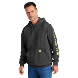 Carhartt K288 Middleweight Hooded Logo Sweatshirt - Carbon Heather