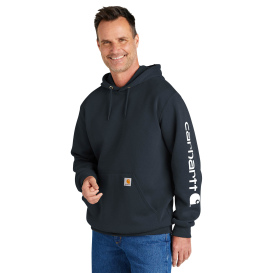 Carhartt K288 Middleweight Hooded Logo Sweatshirt - New Navy