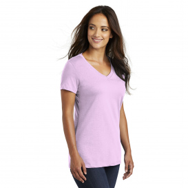 District DM1170L Women\'s Perfect Weight V-Neck Tee - Soft Purple