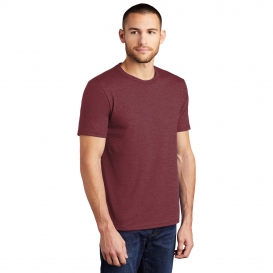 District DM130 Perfect Tri Crew Tee - Maroon Frost