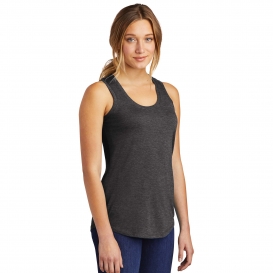 District DM138L Women's Perfect Tri Racerback Tank - Heathered Charcoal ...