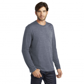 District DT105 Perfect Weight Long Sleeve Tee - Heathered Navy