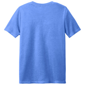 District DT108Y Youth Perfect Blend CVC Tee - Heathered Royal