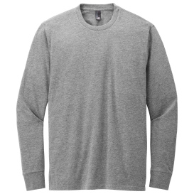 District DT109 Perfect Blend CVC Long Sleeve Tee - Grey Frost