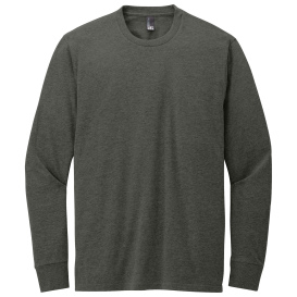 District DT109 Perfect Blend CVC Long Sleeve Tee - Heathered Charcoal