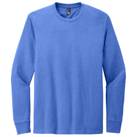 District DT109 Perfect Blend CVC Long Sleeve Tee - Heathered Royal