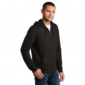 District DT1100 Jersey Full-Zip Hoodie - Black | Full Source