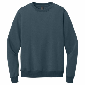 District DT1106 Perfect Weight Fleece Crew - Deep Steel Blue