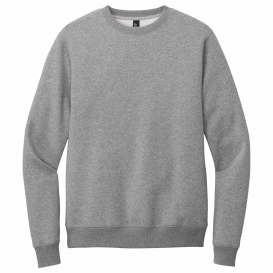 District DT1106 Perfect Weight Fleece Crew - Heathered Steel