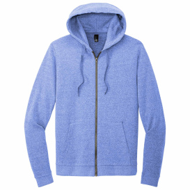 District DT1302 Perfect Tri Fleece Full-Zip Hoodie - Royal Frost