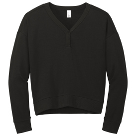 District DT1312 Perfect Tri Fleece Crewneck Sweatshirt - Black