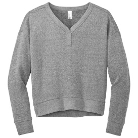 District DT1312 Perfect Tri Fleece Crewneck Sweatshirt - Grey Frost