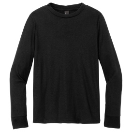 District DT132Y Youth Perfect Tri Long Sleeve Tee - Black