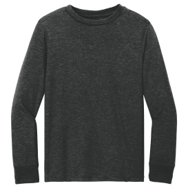 District DT132Y Youth Perfect Tri Long Sleeve Tee - Black Frost