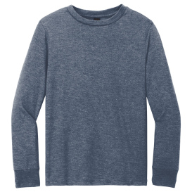 District DT132Y Youth Perfect Tri Long Sleeve Tee - Navy Frost