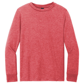 District DT132Y Youth Perfect Tri Long Sleeve Tee - Red Frost