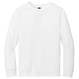 District DT132Y Youth Perfect Tri Long Sleeve Tee - White