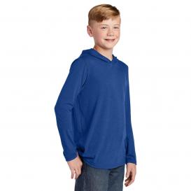 District DT139Y Youth Perfect Tri Long Sleeve Hoodie - Deep Royal