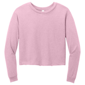 District DT141 Women\'s Perfect Tri Midi Long Sleeve Tee - Wisteria Heather