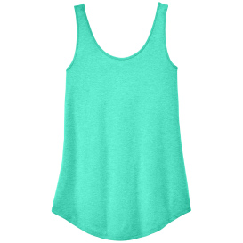 District DT151 Women\'s Perfect Tri Relaxed Tank - Aqua Heather