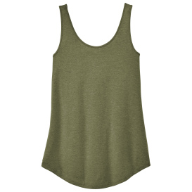 District DT151 Women\'s Perfect Tri Relaxed Tank - Military Green Frost