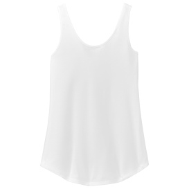 District DT151 Women's Perfect Tri Relaxed Tank - White