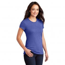District DT155 Women\'s Fitted Perfect Tri Tee - Royal Frost