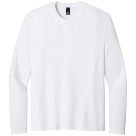 District DT185 Perfect Weight CVC Long Sleeve Tee - Bright White