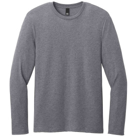 District DT185 Perfect Weight CVC Long Sleeve Tee - Graphite Heather