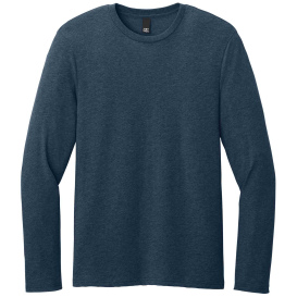 District DT185 Perfect Weight CVC Long Sleeve Tee - Heather Navy