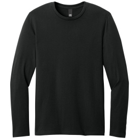 District DT185 Perfect Weight CVC Long Sleeve Tee - Jet Black