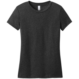 District DT188 Ladies Perfect Weight CVC Tee - Jet Black