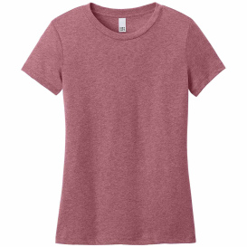 District DT188 Ladies Perfect Weight CVC Tee - Orchid Haze Heather
