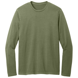 District DT2103 Wash Long Sleeve Tee - Olive Drab Green