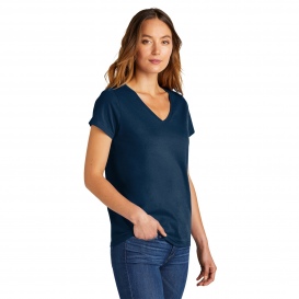 District DT5002 Women\'s The Concert Tee V-Neck - New Navy