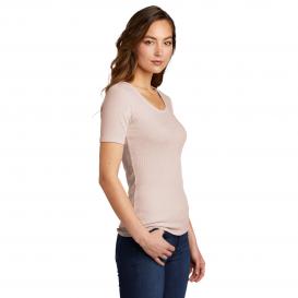 District DT6020 Women\'s V.I.T. Rib Scoop Neck Tee - Smokey Iris