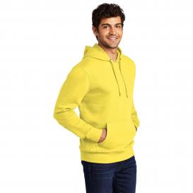 District DT6100 V.I.T. Fleece Pullover Hoodie - Light Yellow