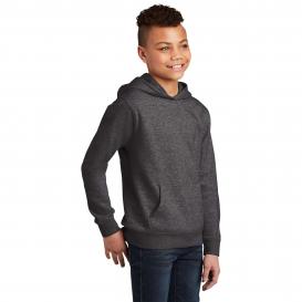 District DT6100Y Youth V.I.T. Fleece Hoodie - Heathered Charcoal