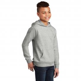District DT6100Y Youth V.I.T. Fleece Hoodie - Light Heather Grey